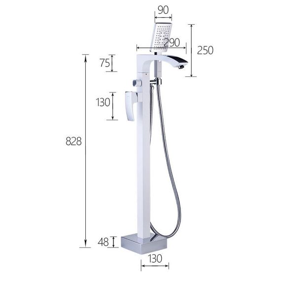 Змішувач для ванни Gappo Jacob G3007-8 | Зображення 1