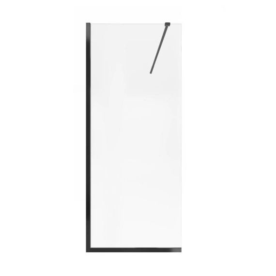 Душова перегородка Qtap Walk-In Standard BLM209.C8 90х200 см, скло Clear 8 мм, покриття CalcLess