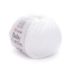 Пряжа YarnArt Baby Cotton № 400 (Ярнарт Бебі Коттон) 50 г / 165 м напівбавовна для дитячих речей та іграшок амігурумі