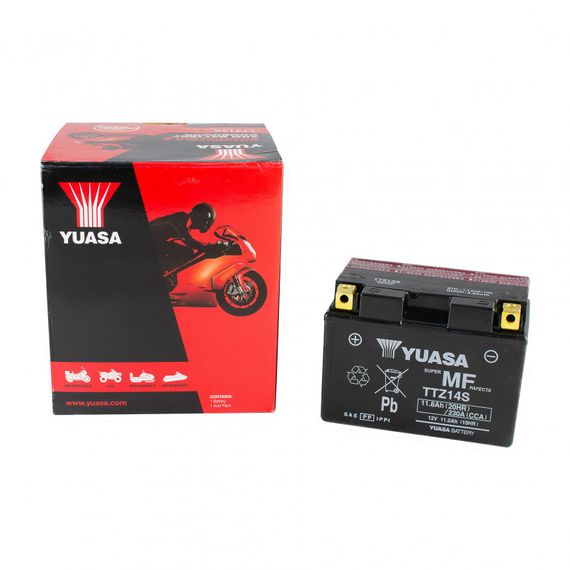 Аккумулятор МОТО Yuasa 12V 11,8Ah MF VRLA Battery AGM TTZ14S(сухозаряжений)