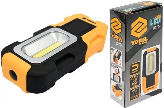 Фонарик поворотный Польша СОВ LED магнит крючок VOREL-82724 | Зображення 9