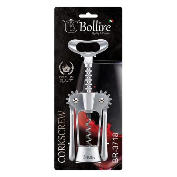 Штопор BOLLIRE BR-3718 18 см сріблястий | Зображення 5