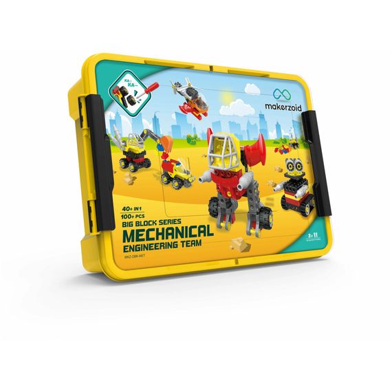 Конструктор Makerzoid Big Building Blocks-Mechanical Engineering Team (MKZ-OBK-MET) | Зображення 2
