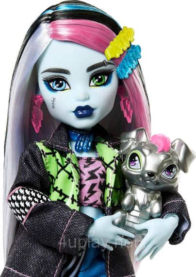 Кукла Монстр Хай Фрэнки Штейн с аксессуарами и щенком Ватзит Оригинал Mattel Monster High Frankie Stein | Зображення 4