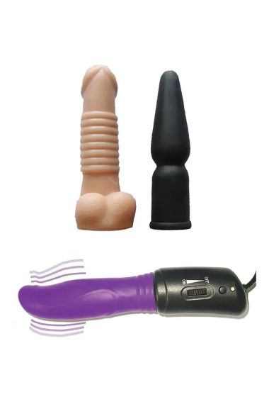 Портативна секс-машина Diva Tool Box у валізі, з пультом та трьома насадками Vac-U-Lock, чорна Sex Aura | Зображення 4