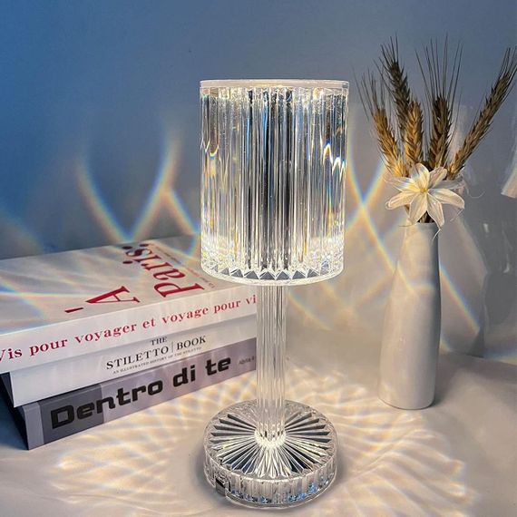 Декоративний LED світильник - нічник з пультом ДК, Crystal Light / Настільна кришталева лампа | Зображення 1