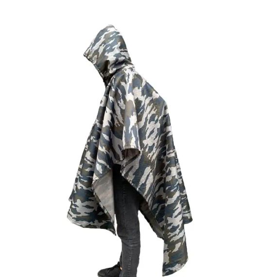 Камуфляжный дождевик военный, Дождевик Плащ-Палатка, Пончо Дождевик для ЗСУ, Дождевик армейский | Зображення 4