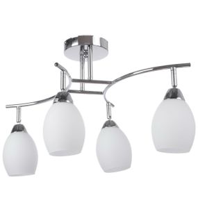 Люстра потолочная для кухни E14 40W CH+WH (LK-259C/4)