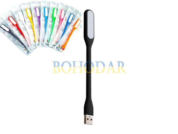 Лампа гнучка USB TRIZAND 13175 різний на вибір колір LED 5V 1.2W ліхтарик підсвітка нічник для ноутбука повербанку і т.п. | Зображення 2