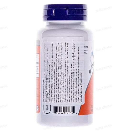 NOW 5-HTP 100мг в капсулах №60