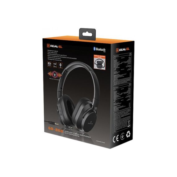 Навушники REAL-EL GD-860 Black | Зображення 9