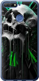 Чехол на Huawei Honor 7C Череп-часы "4100u-1411-17620"