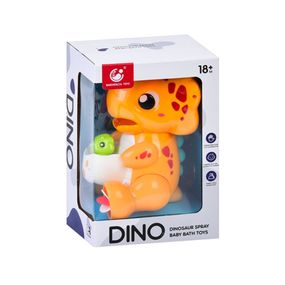 Дитяча іграшка для купання "Динозаврик" 9928-9929(Orange) 21 см, водоспад, присоски