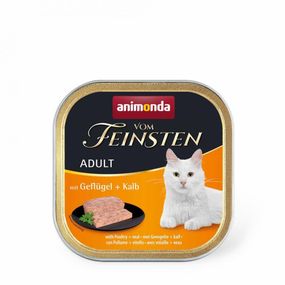 Влажный корм Animonda Vom Feinsten для кошек, с птицей и телятиной, 100 г