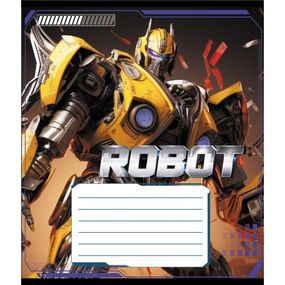 Тетрадь ученическая "Робот" 012-590508K-2 в клетку, 12 листов (959050)