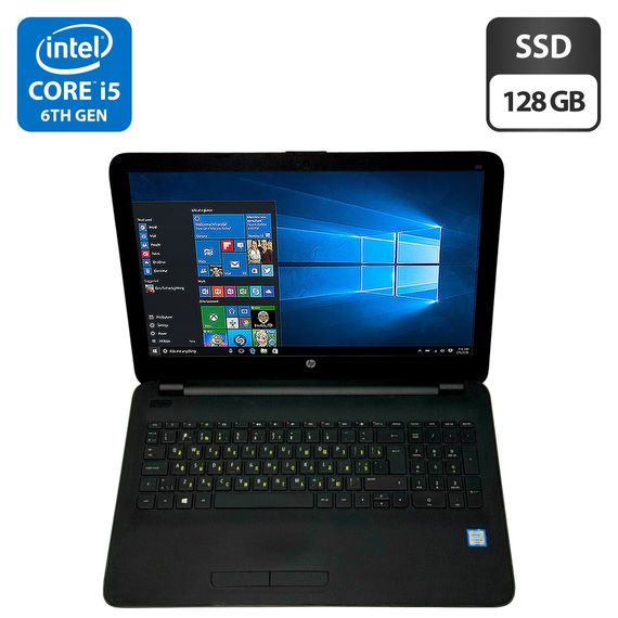 Ноутбук Б-клас HP 250 G4 / 15.6" (1366x768) TN / Intel Core i5-6200U (2 (4) ядра по 2.3 - 2.8 GHz) / 8 GB DDR3 / 128 GB SSD / Intel HD Graphics 520 / WebCam / Windows 10 Pro б/в