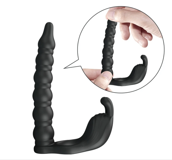 Эрекционное вибро кольцо, с насадкой для анального секса и функциеей памяти Pretty Love - Blackney Black sexst | Зображення 16