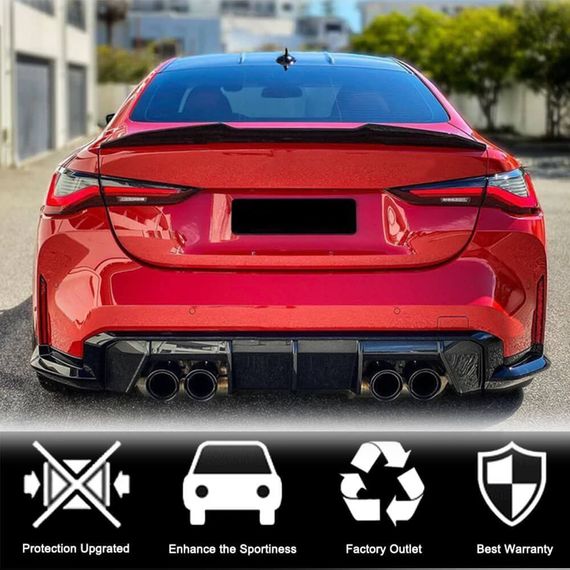 Спойлер PSM-Style V1 (для G22/G82, Карбон) для BMW 4 серия G22/23/26 2020- гг | Зображення 1