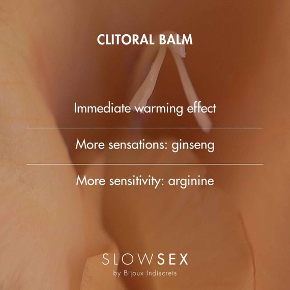 Разогревающий бальзам для клитора Bijoux Indiscrets Slow Sex Clitoral balm Sex Aura | Зображення 3