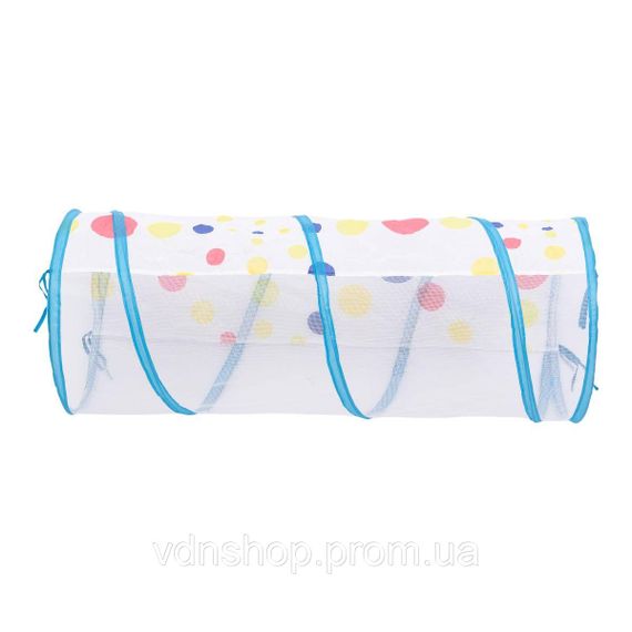 Намет дитячий 3 в 1 70×70×90 см ігровий намет з тунелем і басейном Блакитна HP-S-4NDBL | Зображення 7