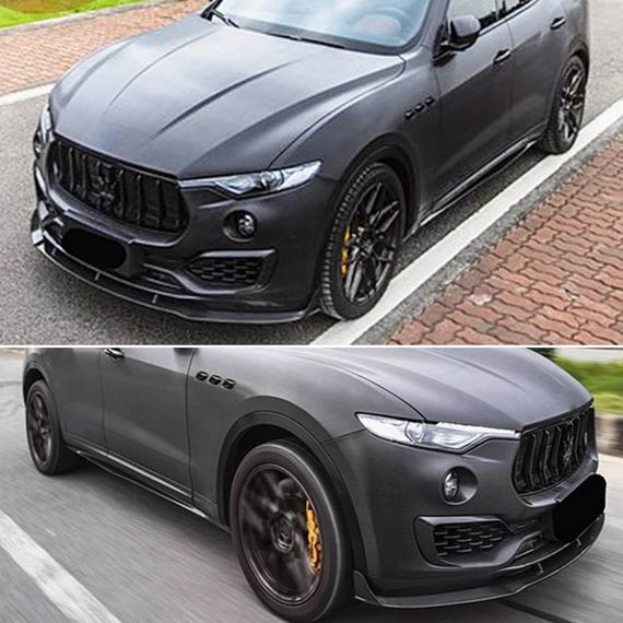 Боковые пороги (Карбон) для Maserati Levante 2016- гг | Зображення 1