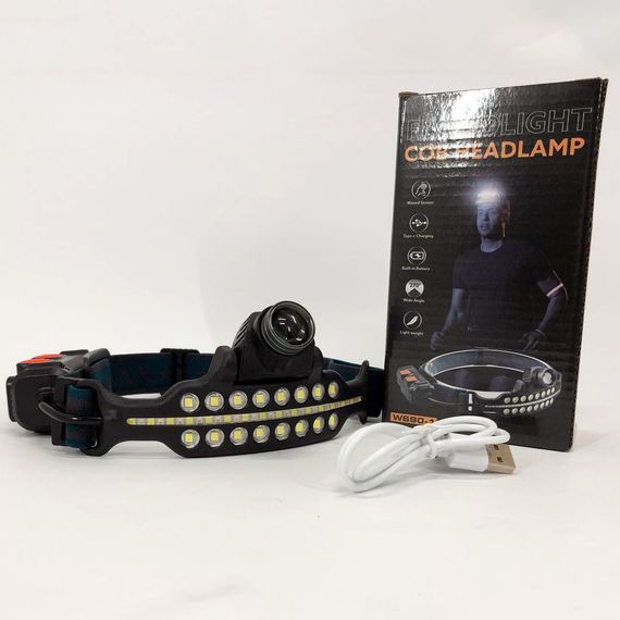 Фонарь налобный BL-W690-LTS+SMD (white+red) сенсорный (с EU-342 датчиком движения) | Зображення 4