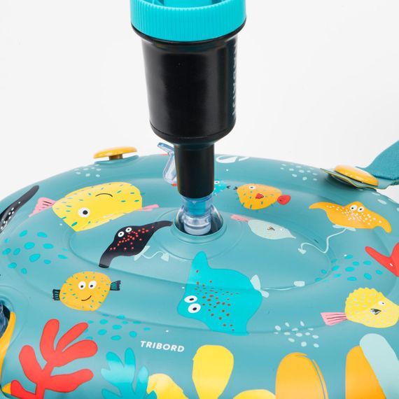 Пояс з нарукавниками Tiswim адаптивний для дітей 15-30 кг блакитний з принтом - One Size | Зображення 5