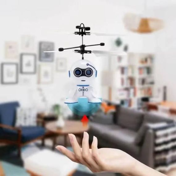 Робот літаючий JM 8856 Білий з блакитним