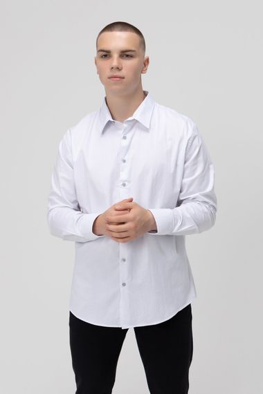 Сорочка класична однотонна чоловіча Redpolo 3809 6XL Білий (2000989980964A) shop (2000989980964)