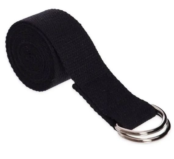 Ремінь для йоги PowerPlay PP_4409 183*3.8 см Чорний (PP_4409_Black) | Зображення 2