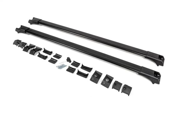 Перемычки на рейлинги без ключа Flybar V1 (2 шт) до 110 см, Серый для Peugeot Partner Tepee 2008-2018 гг | Зображення 7
