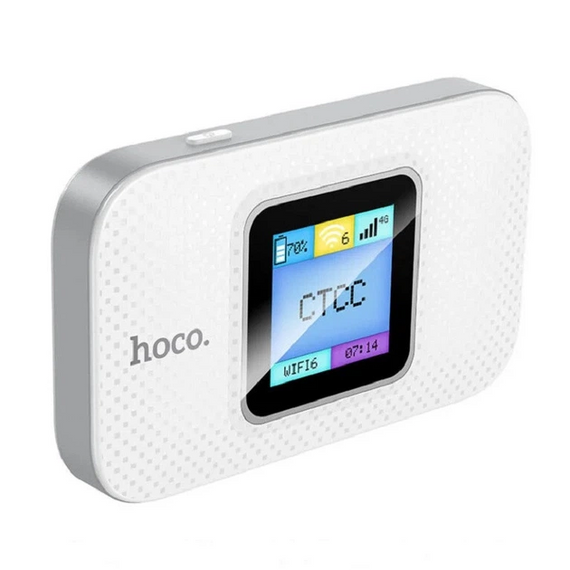 Мобільний 4G Wi-Fi роутер HOCO DQ12 інтернет до 150 Мбіт/с автономність до 10 годин підтримка SIM-карток Білий | Зображення 6