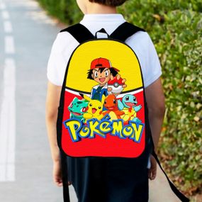 Рюкзак детский Покемон "Pokеmon" 34х27см,городской ранец для мальчика с принтом (00436)