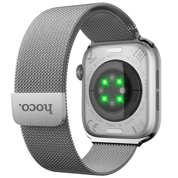 Смарт-часы Hoco Y42 Smart sports watch (call version) Silver | Зображення 2