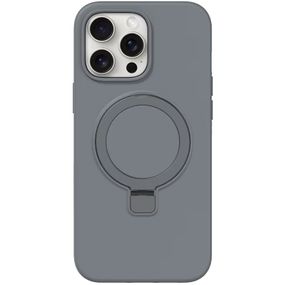 Чохол Silicone Case Full Protective NO LOGO with Ring для Apple iPhone 13 Pro Max (6.7") Grey