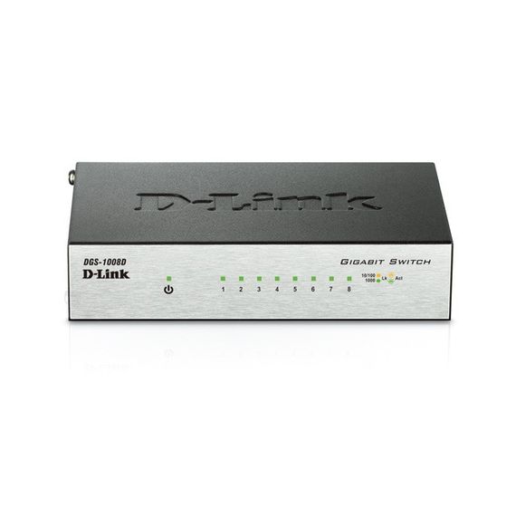 Коммутатор D-Link DGS-1008D 8xGE, Неуправляемый (DGS-1008D)