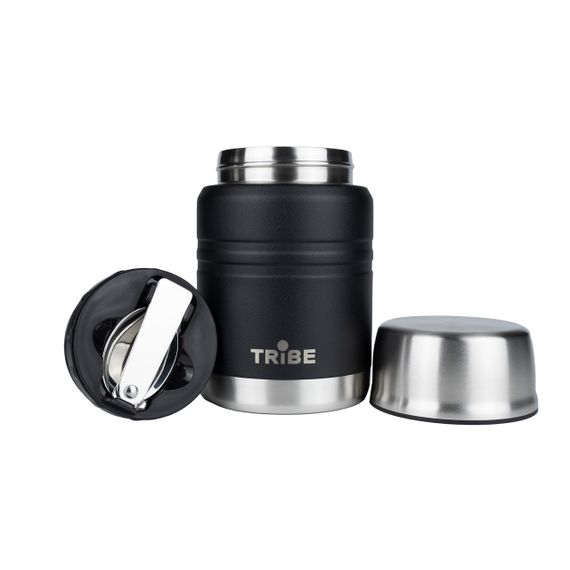 Термос харчовий Tribe Food Jar 0,45 л чорний, термос трайб для їжі, термос для супу | Зображення 2