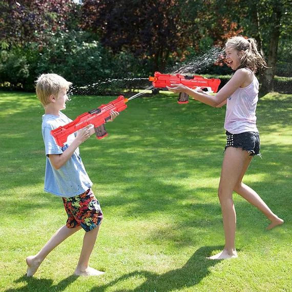 Водяний пістолет дитячий Combat Water Gun / Акумуляторний водяний бластер з автоматичним набором води | Зображення 3