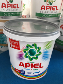 Пральний порошок APIEL Platinum Luminous Clean, 10,5 кг — 130 прань 💥 Для білого та кольорового одягу