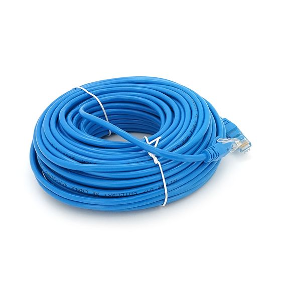 Патч-корд литой RITAR,UTP,RJ45,Cat.5e,20m,синий,Cu (медь) | Зображення 1