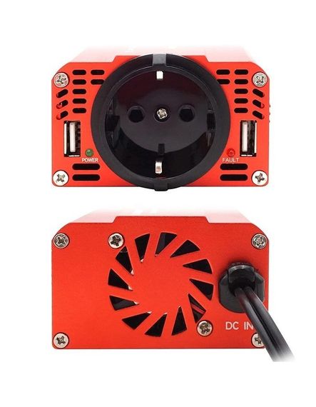 Инвертор автомобильный преобразователь напряжения LVYUAN 300 W + 2 USB порта (к гнезду прикуривателя) | Зображення 3