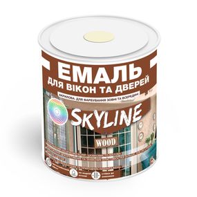 Емаль акрилова Для Вікон та Дверей SkyLine Wood Слонова кістка RAL 1015 0.75 л