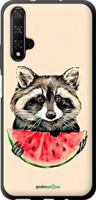 Чохол на Huawei Nova 5T Єнотик з кавуном "4605b-1833-2448"