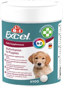 Витамины для здоровья щенков и юниоров 8in1 Excel Multi-Vitamin Puppy, 100 табл