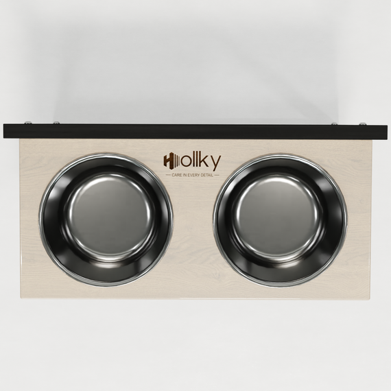 Миски на регулируемой подставке для больших собак Hollky Flex L (2 × 1.8 л) FL-502850-BLWH | Зображення 4