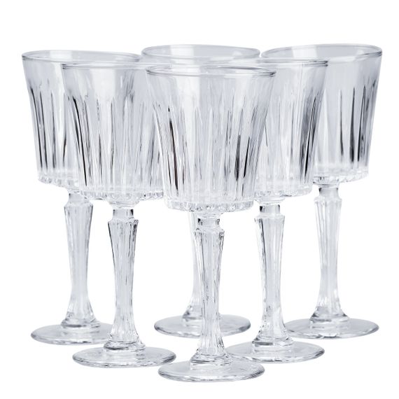 Бокалы для шампанского рифленые набор из 6 шт по 250 мл HP4163