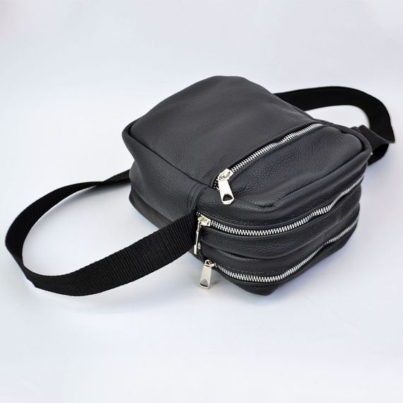 Барсетка чоловіча через плече, Сумка месенджер шкіряна, Чоловіча міська сумка крос-боді KI-18 | Зображення 1