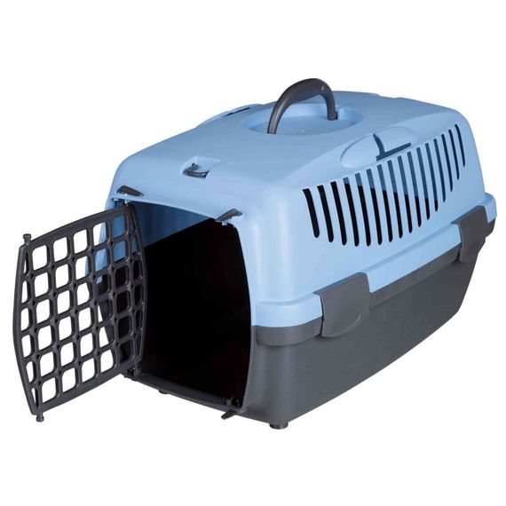 Контейнер-переноска Trixie для собак та котів Capri 1 вагою до 6 кг синя пластик розмір XS 32x31x48 см | Зображення 1