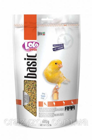 Повсякденний корм для канарок Lolo Pets 600 гр LO-70254