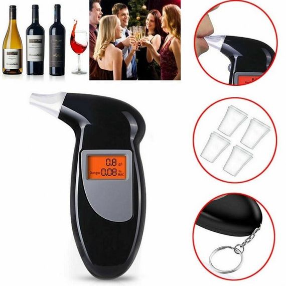 Персональний алкотестер Digital Breath Alcohol Tester із мундштуками | Зображення 2